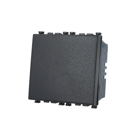 SANDASDON Interruttore 2M 1P 16A Unipolare Nero Compatibile Con Vimar Arke