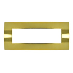 SANDASDON Placca Confort 7M Oro Lucido Compatibile Con Con Vimar Arke