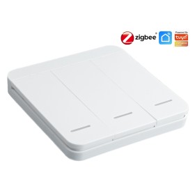 ZigBee Interruttore Wireless 3 Tasti Con 9 Scene Switch App Tuya Alimentazione Con Pile