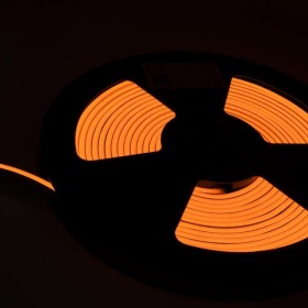 24V Bobina Led Neon Flex Colore Giallo Yellow 10 Metri IP65 10W/M Tagliabile Dove Vuole