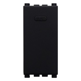 ETTROIT Deviatore 1P 16A Colore Nero Compatibile Con Vimar Arke
