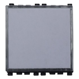 ETTROIT Pulsante Targa Portanome 2P 2M Campanello Colore Nero Compatibile Con Vimar Arke