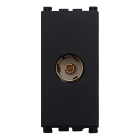 ETTROIT Connettore Presa TV Terminale Femmina Colore Nero Compatibile Con Vimar Arke