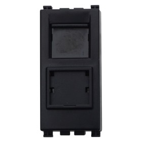 ETTROIT Connettore Rete Presa Dati RJ45 CAT5E Colore Nero Compatibile Con Vimar Arke
