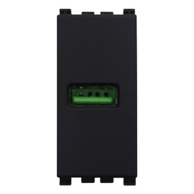 ETTROIT Modulo Presa Caricatore USB 5V 2,1A Colore Nero Compatibile Con Vimar Arke