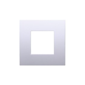 ETTROIT Placca Plastica Serie Venus 2P Colore Bianco Compatibile Con Vimar Arke