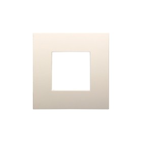 ETTROIT Placca Plastica Serie Venus 2P Colore Sabbia Compatibile Con Vimar Arke