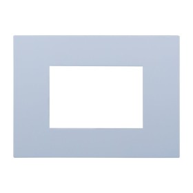 ETTROIT Placca Plastica Serie Venus 3P Colore Bianco Compatibile Con Vimar Arke