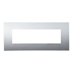 ETTROIT Placca Plastica Serie Venus 7P Colore Silver Compatibile Con Vimar Arke