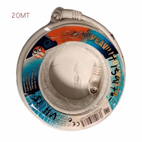 Cavo Antenna TV Coassiale Maschio Femmina 20 metri Angolo Retto