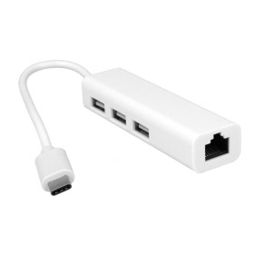 Adattatore USB C Ethernet Con 3 Porte USB-A 2.0
