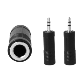 2 Pezzi Convertitore Adattatore Audio Stereo da 6,35mm Femmina a 3,5mm Maschio