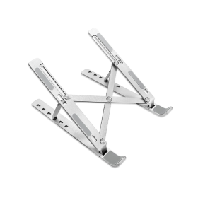 Supporto Notebook In Alluminio Regolabile Supporto Laptop Scrivania Pieghevole Design Ergonomico Stabile